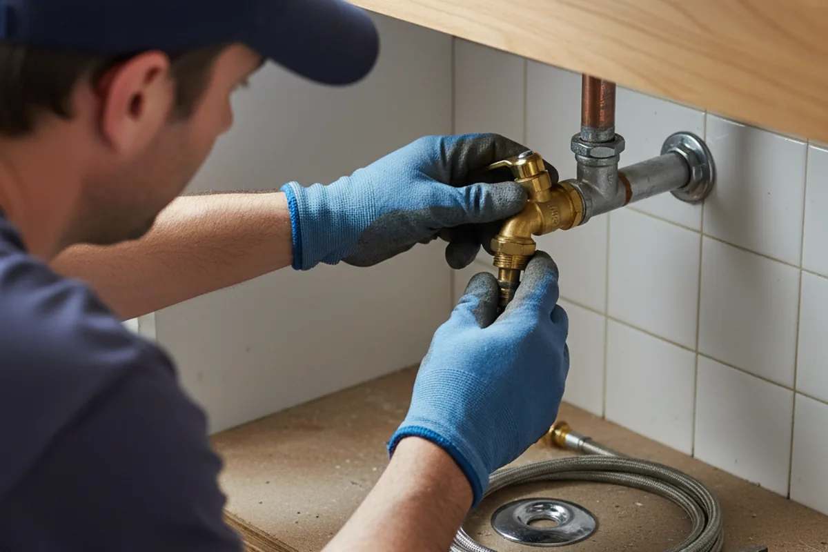 Shutoff valve and fitting work during Faucet and Fixture Repair in Cambridge
